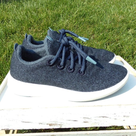 Allbirds Blue Wool Women's Runners Size 8 - Picture 1 of 8